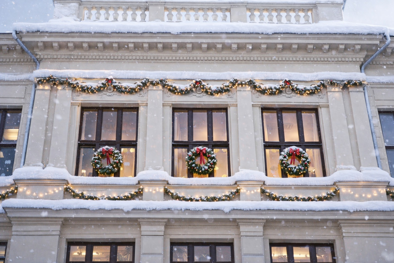 Vánoční a novoroční přání z Palmovky