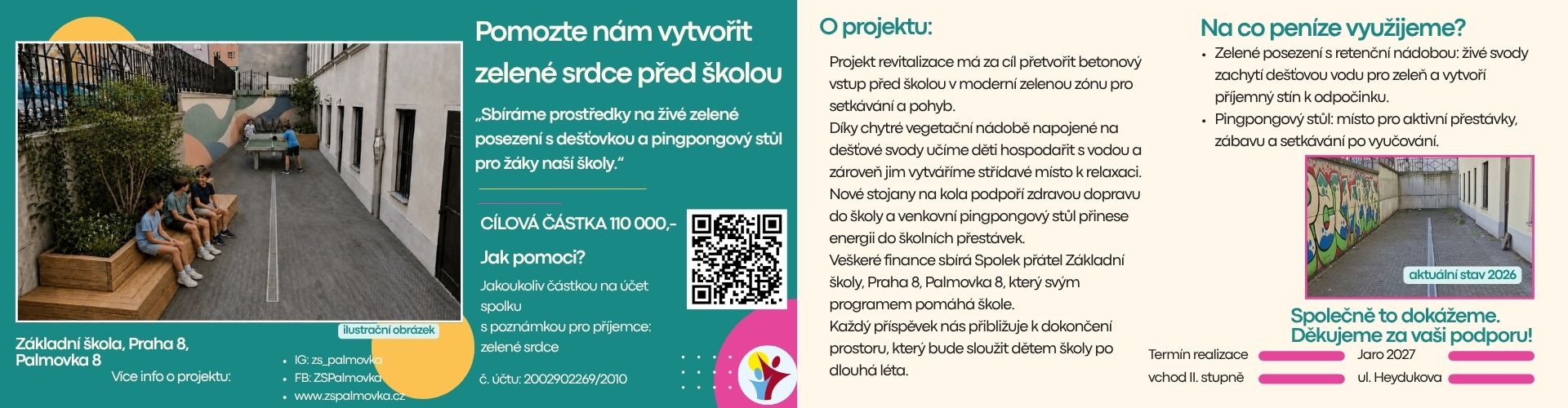 Pomozte nám vytvořit zelené srdce před školou