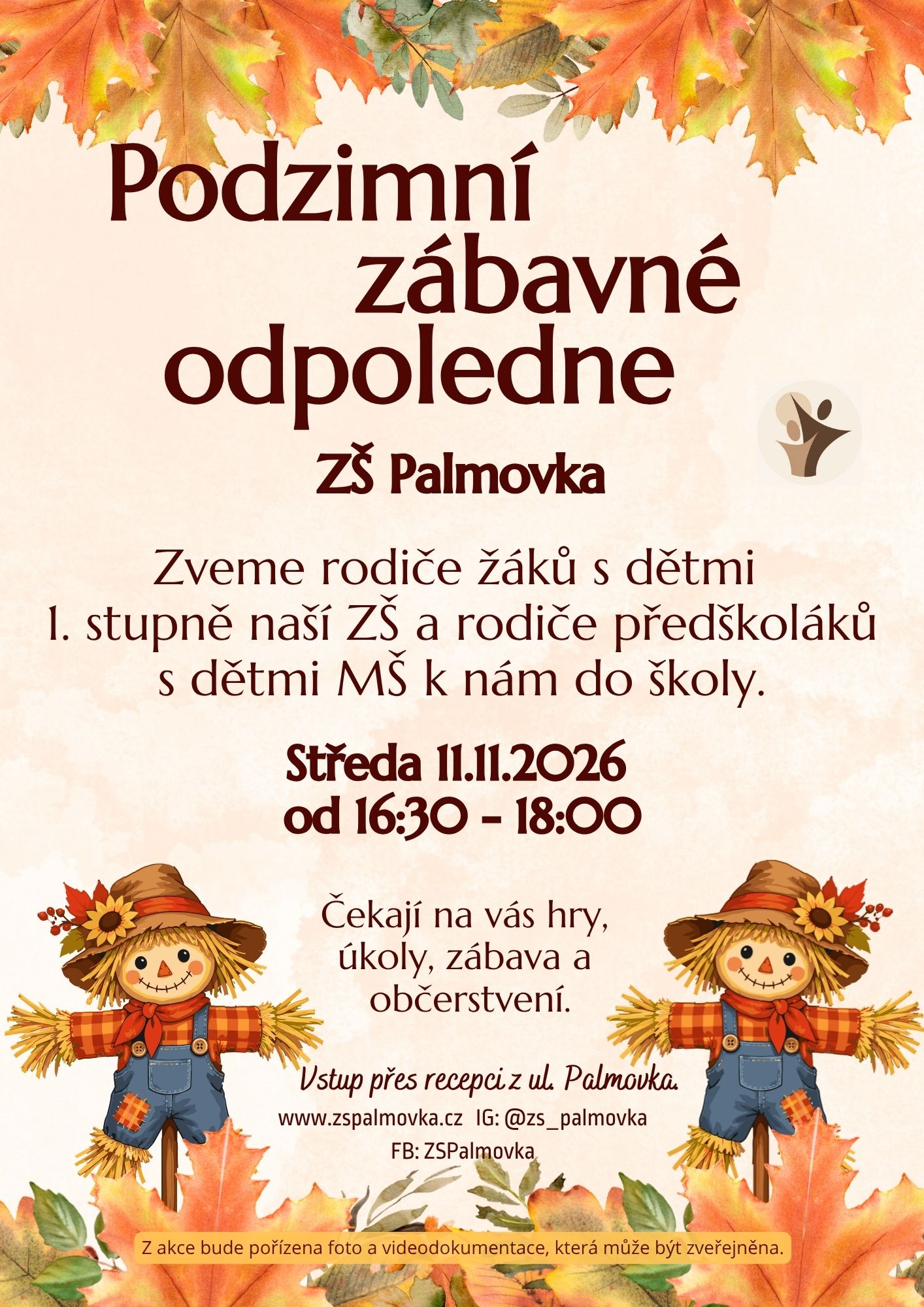 Podzimní odpoledne na Palmovce: Přijďte si s námi hrát!